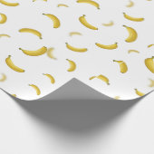 Bananen-Muster-Verpackungs-Weiß Geschenkpapier (Ecke)