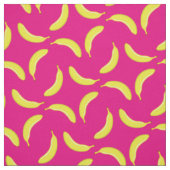 Bananen Niedlich Obst Sonne Alberne Küche Rosa Stoff (Muster)