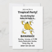 Bananen Obst Funny Bananas Einladung (Vorderseite)