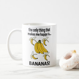 Bananen Obst Funny Bananas Kaffeetasse