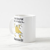 Bananen Obst Funny Bananas Kaffeetasse (Vorderseite Links)