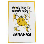 Bananen Obst Funny Bananas Mittlere Geschenktüte (Vorderseite)