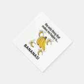 Bananen Obst Funny Bananas Party Serviette (Ecke)
