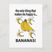 Bananen Obst Funny Bananas Postkarte (Vorderseite)