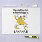 Bananen Obst Funny Bananas Seidenpapier (Handwerk)