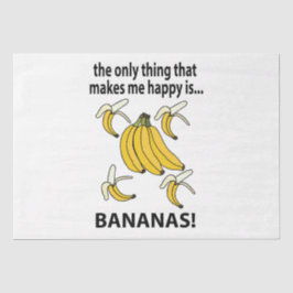 Bananen Obst Funny Bananas Seidenpapier