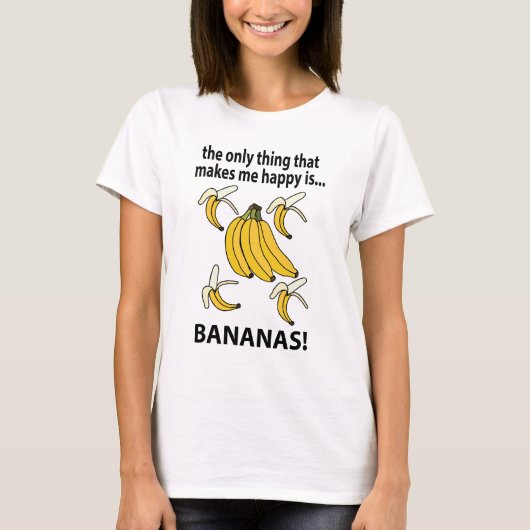 Bananen Obst Funny Bananas T-Shirt (Vorderseite)