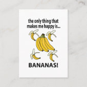 Bananen Obst Funny Bananas Visitenkarte (Vorderseite)