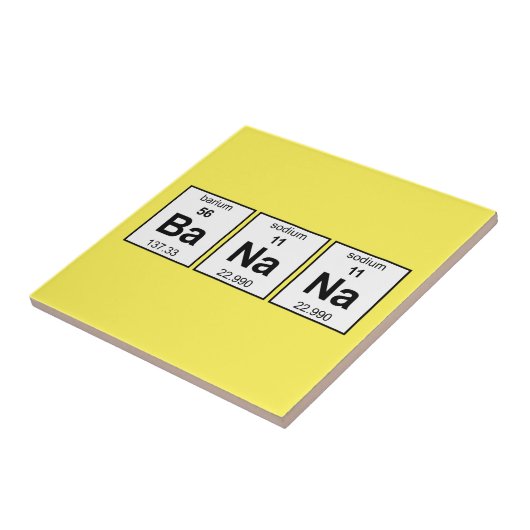 Bananen-Periodensystem Fliese (Seite)