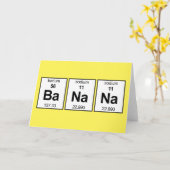 Bananen-Periodensystem Karte (Gelbe Blume)