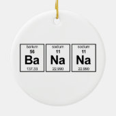 Bananen-Periodensystem Keramik Ornament (Hinten)