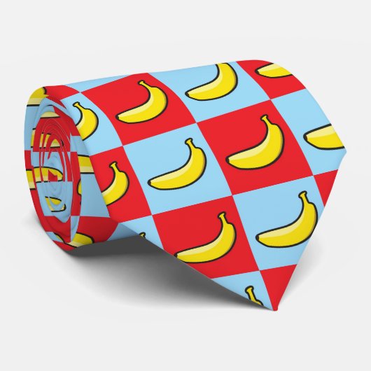 Bananen-Pop-Kunst Krawatte (Gerollt)