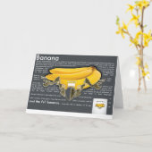 Bananen PostCard Karte (Gelbe Blume)