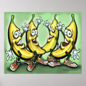 Bananen-Poster Poster (Vorne)