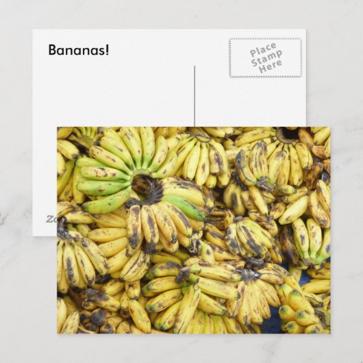 Bananen! Postkarte (Vorne/Hinten)
