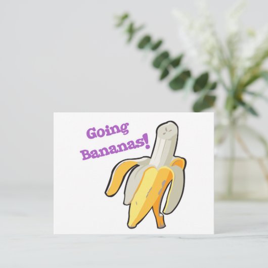 Bananen! Postkarte (Stehend Vorderseite)
