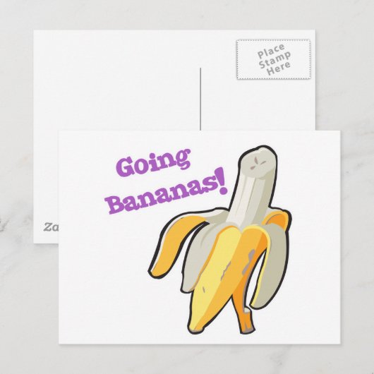 Bananen! Postkarte (Vorne/Hinten)