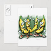 Bananen Postkarte (Vorne/Hinten)