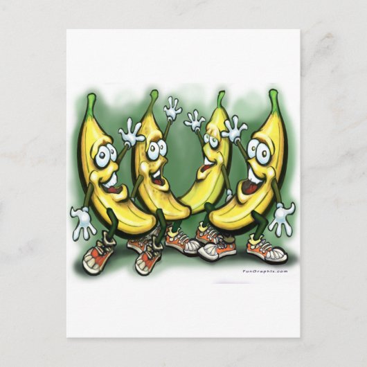 Bananen Postkarte (Vorderseite)