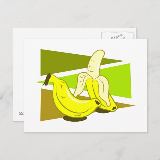 Bananen Postkarte (Vorne/Hinten)