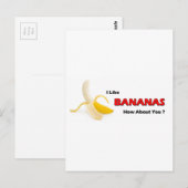 Bananen Postkarte (Vorne/Hinten)