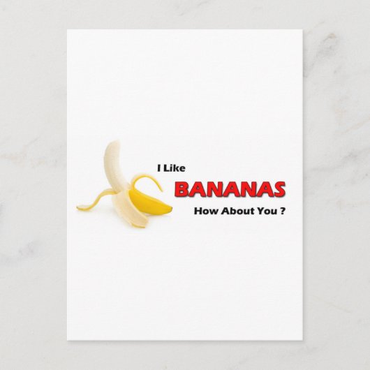 Bananen Postkarte (Vorderseite)