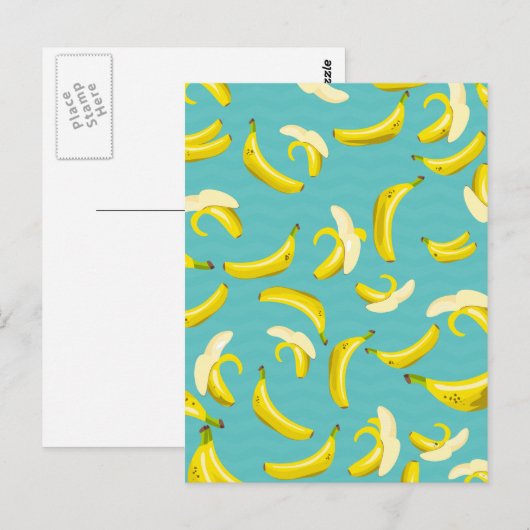 Bananen Postkarte (Vorne/Hinten)