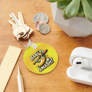 Bananen-Power-Up Schlüsselanhänger