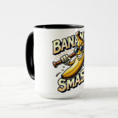 Bananen-Power-Up Tasse (Vorderseite Links)