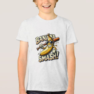 Bananen-Power-Up Tri-Blend Shirt