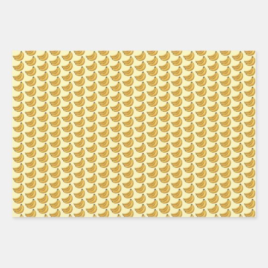 Bananen Pudding Creme Pie Slice Food Geschenkpapier Set (Vorderseite 3)