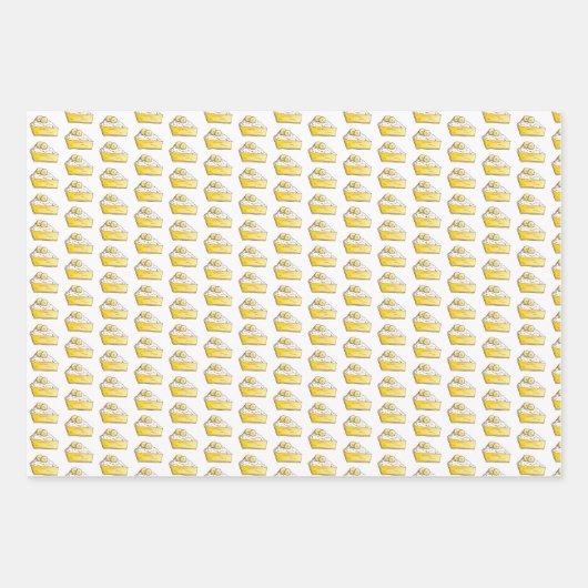 Bananen Pudding Creme Pie Slice Food Geschenkpapier Set (Vorderseite)