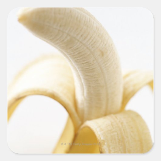 Bananen Quadratischer Aufkleber (Vorderseite)