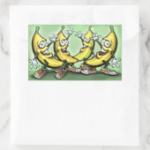 Bananen Rechteckiger Aufkleber (Tasche)
