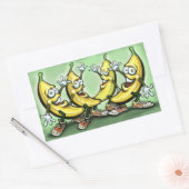 Bananen Rechteckiger Aufkleber (Umschlag)