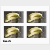 Bananen Rechteckiger Aufkleber (Blatt)