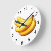 Bananen Runde Wanduhr (Winkel)