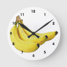Bananen Runde Wanduhr
