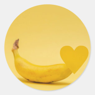BANANEN RUNDER AUFKLEBER