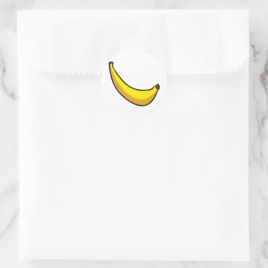 Bananen Runder Aufkleber (Tasche)