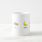 Bananen-Sahnetorten-Freunde Kaffeetasse (Mittel)