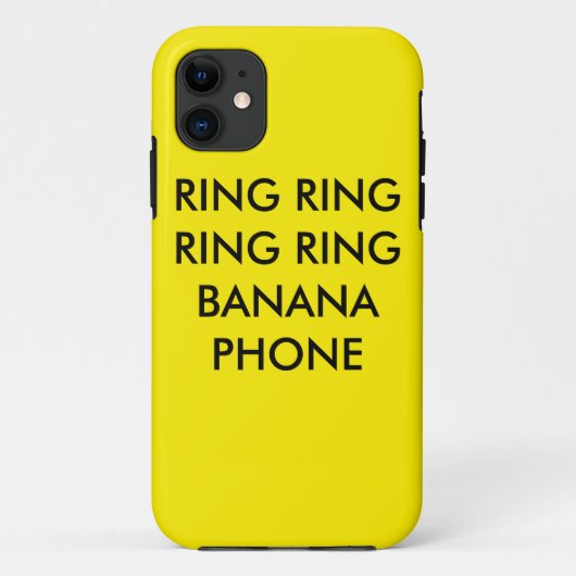 Bananen-Telefon Case-Mate iPhone Hülle (Rückseite)