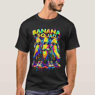 Bananen-Trupp lustiger Tropf-Frucht-Crew tropische T-Shirt