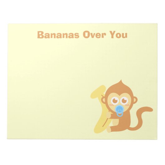Bananen über dich notizblock (Vorderseite)