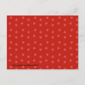 Bananen über dir Valentinin Postkarte (Rückseite)