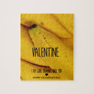 Bananen über euch Valentinstag Puzzle