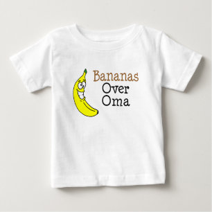 Bananen über Oma Baby T-shirt