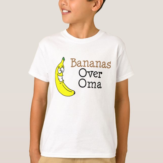 Bananen über Oma T-Shirt (Vorderseite)