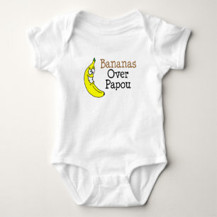 Bananen über Papou Baby Strampler