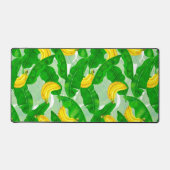 Bananen und Blätter Aquarellgestaltung Schreibtischunterlage (Vorderseite)